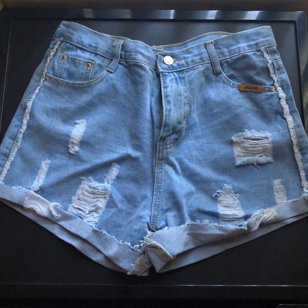 High wasted jean shorts!